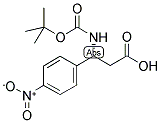 BOC-(R)-3-AMINO-3-(4-NITRO-PHENYL)-PROPIONIC ACID 结构式