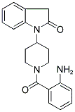 1-(2-AMINOBENZOYL)-4-(2,3-DIHYDRO-2-OXO-(1H)-INDOL-1-YL)PIPERIDINE 结构式