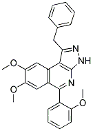 1-BENZYL-7,8-DIMETHOXY-5-(2-METHOXYPHENYL)-3H-PYRAZOLO[3,4-C]ISOQUINOLINE 结构式