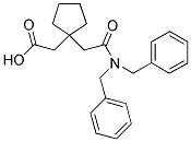 (1-[(DIBENZYLCARBAMOYL)-METHYL]-CYCLOPENTYL)-ACETIC ACID 结构式