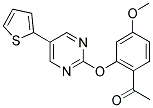 1-(4-METHOXY-2-[(5-THIEN-2-YLPYRIMIDIN-2-YL)OXY]PHENYL)ETHANONE 结构式