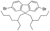 9,9-DI-(2'-ETHYLHEXYL)2,7-DIBROMOFLUORENE 结构式