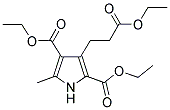 3-(2-ETHOXYCARBONYL-ETHYL)-5-METHYL-1H-PYRROLE-2,4-DICARBOXYLIC ACID DIETHYL ESTER 结构式