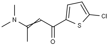 (E)-1-(5-Chloro-2-thienyl)-3-(dimethylamino)-2-buten-1-one 结构式