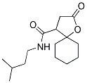 N-(3-METHYLBUTYL)-2-OXO-1-OXASPIRO[4.5]DECANE-4-CARBOXAMIDE 结构式