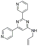 N-Allyl-2-pyridin-3-yl-6-pyridin-4-ylpyrimidin-4-amine 结构式