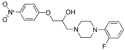 1-[4-(2-FLUOROPHENYL)PIPERAZIN-1-YL]-3-(4-NITROPHENOXY)PROPAN-2-OL 结构式