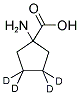 1-AMINO-1-CYCLOPENTANE-3,3,4,4-D4-1-CARBOXYLIC ACID 结构式