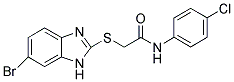 2-[(6-BROMO-1H-BENZIMIDAZOL-2-YL)THIO]-N-(4-CHLOROPHENYL)ACETAMIDE 结构式