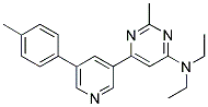 N,N-DIETHYL-2-METHYL-6-[5-(4-METHYLPHENYL)PYRIDIN-3-YL]PYRIMIDIN-4-AMINE 结构式