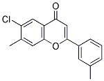 6-CHLORO-7,3'-DIMETHYLFLAVONE 结构式
