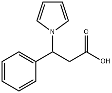 3-苯基-3-(1H-吡咯-1-基)丙酸 结构式