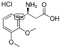 (S)-3-AMINO-3-(2,3-DIMETHOXY-PHENYL)-PROPANOIC ACID HYDROCHLORIDE 结构式