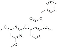 2-[(4,6-DIMETHOXYPYRIMIDIN-2-YL)OXY]-6-METHOXYBENZOIC ACID, BENZYL ESTER 结构式