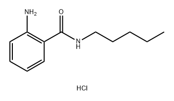 2-氨基-N-戊基苯甲酰胺 结构式