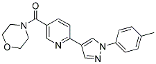 4-((6-[1-(4-Methylphenyl)-1H-pyrazol-4-yl]pyridin-3-yl)carbonyl)morpholine 结构式
