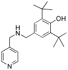 2,6-DI-TERT-BUTYL-4-([(PYRIDIN-4-YLMETHYL)-AMINO]-METHYL)-PHENOL 结构式