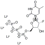 2'-FLUORO-THYMIDINE-5'-TRIPHOSPHATE LITHIUM SALT 结构式