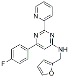 6-(4-FLUOROPHENYL)-N-(2-FURYLMETHYL)-2-PYRIDIN-2-YLPYRIMIDIN-4-AMINE 结构式
