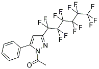 1-ACETYL-3(5)-PERFLUOROHEXYL-5(3)-PHENYLPYRAZOLE 结构式