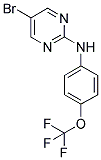 (5-BROMO-PYRIMIDIN-2-YL)-(4-TRIFLUOROMETHOXY-PHENYL)-AMINE 结构式