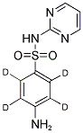 磺胺嘧啶-D4 结构式