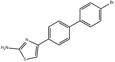 4-(4'-溴-[1,1'-联苯]-4-基)噻唑-2-胺 结构式