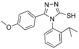 4-(2-ISOPROPYL-PHENYL)-5-(4-METHOXY-PHENYL)-4H-[1,2,4]TRIAZOLE-3-THIOL 结构式