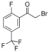 2-FLUORO-5-(TRIFLUOROMETHYL)PHENACYL BROMIDE 结构式