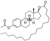 1,3,5(10)-Estratrien-3,17-beta-diol 3-acetate, 17-stearate 结构式
