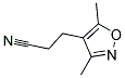 3,5-DIMETHYL-4'-(2-CYANOETHYL)-ISOXAZOLE 结构式