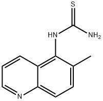 N-(6-METHYL-5-QUINOLINYL)THIOUREA 结构式