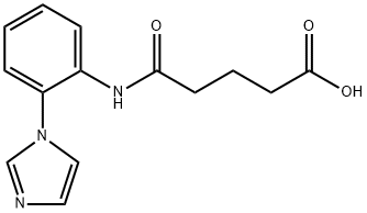 4-(2-IMIDAZOL-1-YL-PHENYLCARBAMOYL)-BUTYRIC ACID 结构式