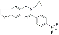 N-CYCLOPROPYL-N-((2,3-DIHYDROBENZOFURAN-5-YL)METHYL)-4-(TRIFLUOROMETHYL)BENZAMIDE 结构式