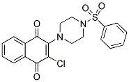 2-CHLORO-3-[4-(PHENYLSULFONYL)PIPERAZIN-1-YL]NAPHTHOQUINONE 结构式