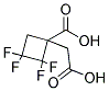 1-羧甲基-2,2,3,3-四氟环丁烷羧酸 结构式