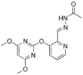 N-[1-AZA-2-[3-[(4,6-DIMETHOXYPYRIMIDIN-2-YL)OXY]PYRIDIN-2-YL]ETHENYL]ACETAMIDE 结构式