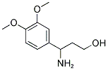 3-AMINO-3-(3,4-DIMETHOXY-PHENYL)-PROPAN-1-OL 结构式