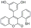 4-(3',5'-DIHYDROXYPHENYL)-3-(2-THIOPHENYL)COUMARIN 结构式