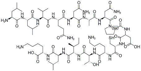 H-Leu-Leu-Val-Gln-Asn-Ala-Asn-Pro-Asp-Cys-Lys-Thr-Ile-Leu-Lys-OH 结构式