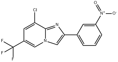 8-CHLORO-2-(3-NITROPHENYL)-6-(TRIFLUOROMETHYL)IMIDAZO[1,2-A]PYRIDINE 结构式