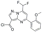 7-DIFLUOROMETHYL-5-(2-METHOXY-PHENYL)-PYRAZOLO[1,5-A]PYRIMIDINE-3-CARBONYL CHLORIDE 结构式