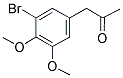 (3-BROMO-4,5-DIMETHOXYPHENYL)ACETONE 结构式