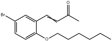 4-[5-Bromo-2-(hexyloxy)phenyl]but-3-en-2-one 结构式