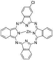 (CHLOROPHTHALOCYANINATO)ZINC 结构式