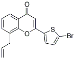 8-ALLYL-2-(5-BROMOTHIEN-2-YL)-4H-CHROMEN-4-ONE 结构式
