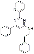 6-PHENYL-N-(2-PHENYLETHYL)-2-PYRIDIN-2-YLPYRIMIDIN-4-AMINE 结构式