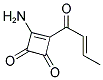 3-AMINO-4-BUT-2-ENOYLCYCLOBUT-3-ENE-1,2-DIONE 结构式