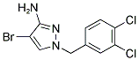 4-BROMO-1-(3,4-DICHLORO-BENZYL)-1H-PYRAZOL-3-YLAMINE 结构式