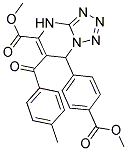 Methyl 7-(4-(methoxycarbonyl)phenyl)-6-(4-methylbenzoyl)-4,7-dihydrotetrazolo[1,5-a]pyrimidine-5-carboxylate 结构式